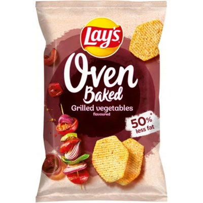 Lay's Oven Baked Pečené zemiakové lupienky tvarované s príchuťou grilovanej zeleniny 110 g