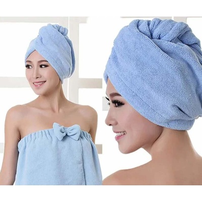 Magic Towel magický uterák na vlasy 60 x 20 cm modrý