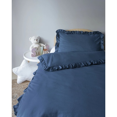 Detexpol Obliečky 100 x 135 cm 40 x 60 cm s volánikom Mayamoo denim