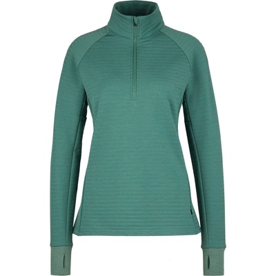 Stoic Дамски вълнен пуловер Stoic Women's MerinoFleece260 FlenSt. Half Zip Merino jumper - Pineneedle Green (105-6681-0312)