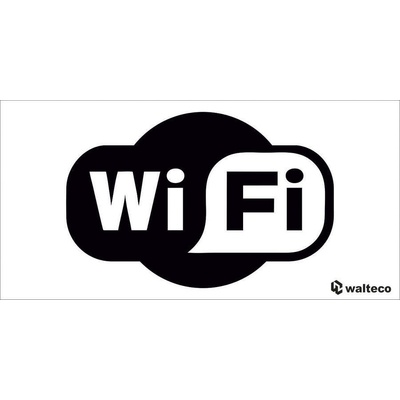 Walteco Označenie wi-fi, 100x50mm, samolepka Množstvo: 1 ks , 20097