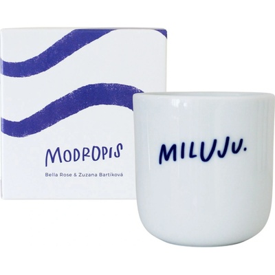 Bella Rose Porcelánový hrnek Miluju bílá barva porcelán 270 ml – Zboží Mobilmania