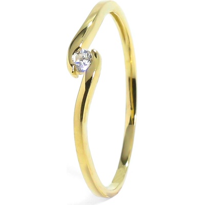 Blink-Blink Jemný zlatý prsteň s diamantom 1332ZDG