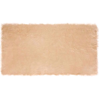 vidaXL Изкуствен овчи килим Tafalla Бежово 80 x 150 cm Полиестер (42021478)