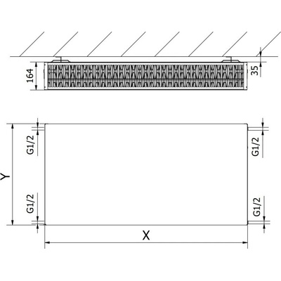 Mexen Flat CF33 400 mm x 1000 mm