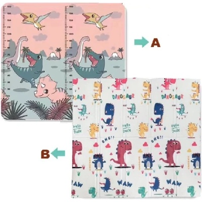 Детско меко килимче за игра Дино парк 150*200*1.5 Размер s (pat33419)