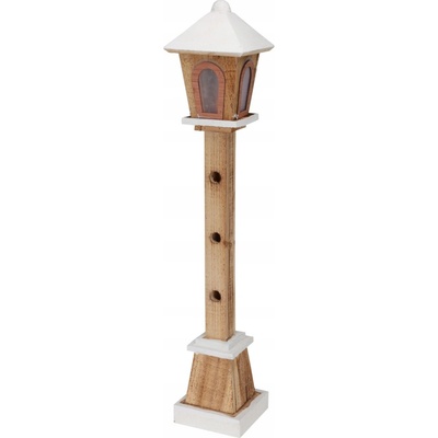 VIANOČNÁ FIGÚRKA DREVENÁ LED LAMPIČKA DEKORÁCIA NA VIANOCE 14 X 75 CM