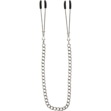 Taboom Nipple Play Tweezers with Chain Silver