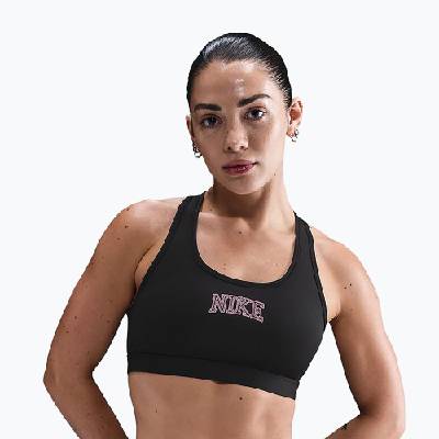 Спортен сутиен Nike Swoosh Medium Support black