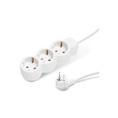 Delight Мрежов разпределител Delight 3 гнезда 1.4m бял (20201B) (20201B)