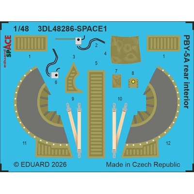 PBY-5A rear interior SPACE 1/48 recommended for EDUARD / REVELL