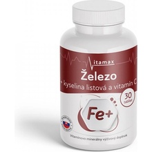 Vitamax Železo + kyselina listová + vitamín C 30 tablet