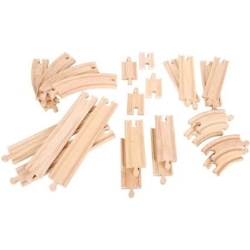 Image 1 of Bigjigs Toys - Комплект дървени допълнителни релси