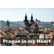 Prague in my heart Wall DIN A4 landscape CALVENDO 12 Month Wall 2025