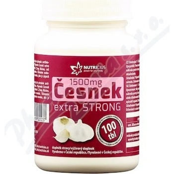 Nutricius Česnek extra strong 1500 mg 100 tablet