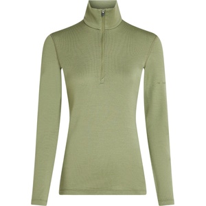 Icebreaker Дамско мериносово термобельо Icebreaker Women's 260 Tech L/S Half Zip Merino base layer - Lichen - размер XS (115-2262-0611)