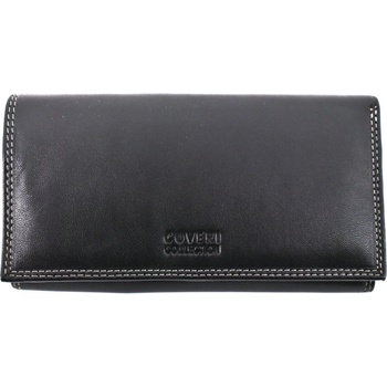 Coveri Collection Dámská kožená peněženka černá