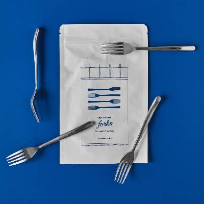 Nicolas Vahé Dezertní vidlička Antique Silver – set 4 ks stříbrná barva kov