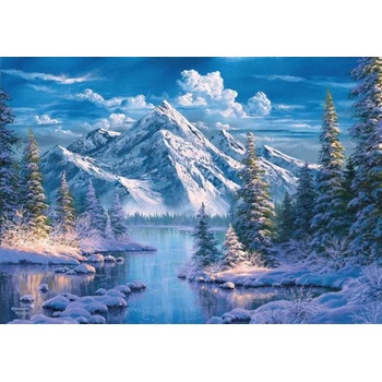 Norimpex - Puzzle Diamant painting: River in a mountain valley 30x40 cm - 1 - 39 piese