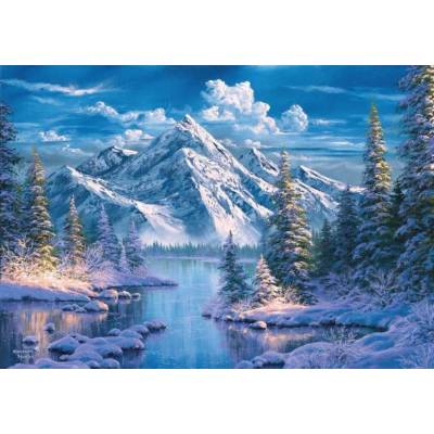 Norimpex - Puzzle Diamant painting: River in a mountain valley 30x40 cm - 1 - 39 piese