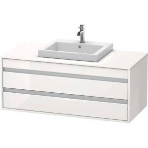 Duravit Ketho - Шкафче за умивалник 50x120x55 см, 2 чекмеджета, лъскаво бяло KT675602222 (KT675602222)