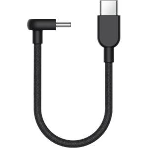 Xiaomi Кабел Xiaomi USB-C към USB-C 10 cm, 3A, 60W, 90° конектор, оплетен, тъмносив (BHR08W0GL)