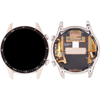 Huawei LCD Дисплей и Тъч Скрийн с Рамка, сребрист за Huawei Watch GT 2 46mm