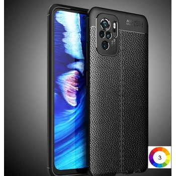 Xiaomi Redmi Note 10 4G / Note 10S Удароустойчив Litchi Skin Калъф и Протектор