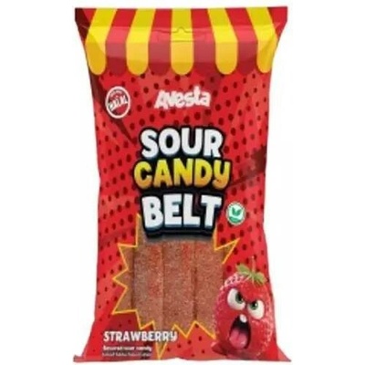 Avesta želé sour candy belt strawberry 12 x 70 g