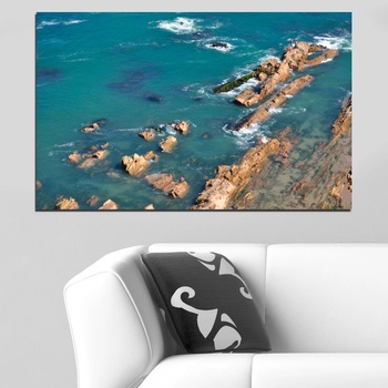 Vivid Home Декоративни панели Vivid Home от 1 част, Море, PVC, 100x65 см, №0533