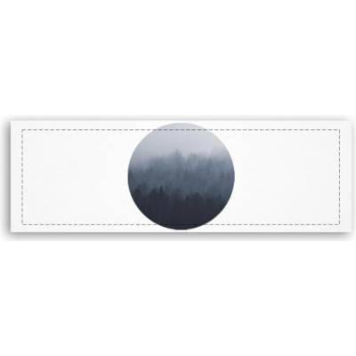 Fotoobraz 150x55 cm panorama Forest in the fog