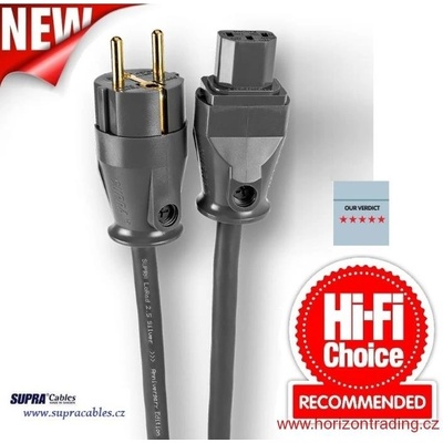 Supra Cables SUPRA LoRad 2.5 SPC CS-EU - Посребрен мрежов кабел 4 м (070931)