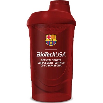 BioTech USA FC Barcelona Shaker 600 ml, červená
