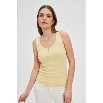 Moodo Ребрест топ с копчета в жълто Moodo Moodo | Zhalt | ЖЕНИ | XXL