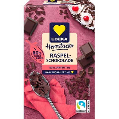 Edeka Čokoládové hobliny hořká 60% 100 g
