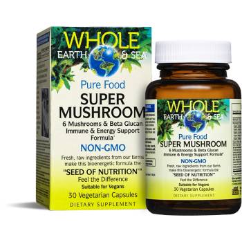 Natural Factors Whole earth and sea® Super Mushroom 30 V капсули | Natural Factors (35511 NF A)