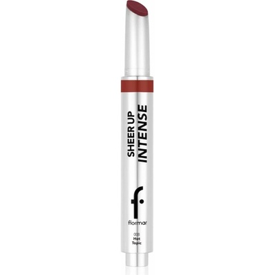 flormar Sheer Up Intense Lipstick hydratační rtěnka s perleťovým leskem 008 Hot Topic 19 g