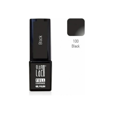 GlamLac Gel lak černý 100 Black 6 ml