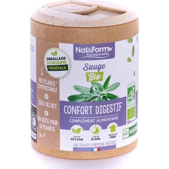 Nat&Form Екстракт от Градински чай (Салвия) 60 капсули | Nat&Form (010276 (SAU_60ECO))