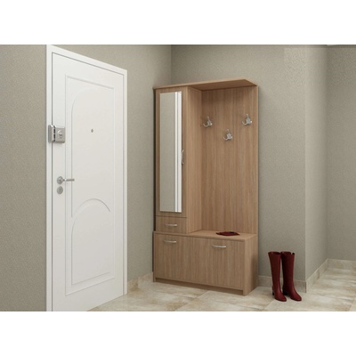 DST Портманто с огледало Prestige-dst, дъб амбер