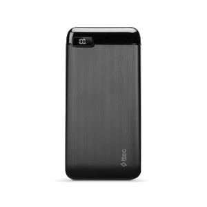 Ttec Външна батерия PowerSlim LCD 10.000 mAh Powerbank With USB-C Input/Output - Черна