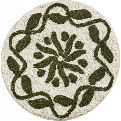Madam Stoltz Round Tufted Dark Green priemer 60 cm