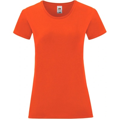 Fruit of the Loom Tričko Lady-Fit Iconic 150 T krátký rukáv dámské COT-161432v7200 Flame