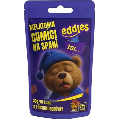 Eddies Gumídci na spánok s melatonínom cestovné balenie 10 kusov