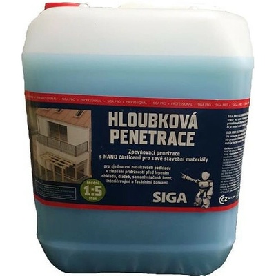 SIGA PRO Hloubková penetrace 5 l modrá s nanočásticemi, ředění 1:5