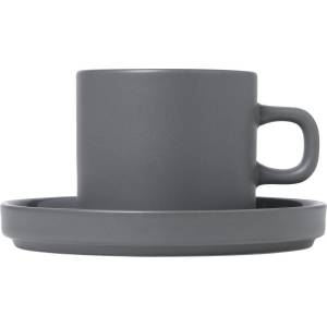 BLOMUS Комплект от 2 бр. чаши за кафе PILAR - цвят сив (Pewter) (BLOMUS-63974)