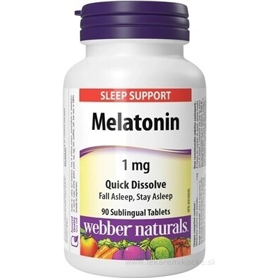 Webber Naturals Melatonin 1 mg podjazykové tablety 90 ks