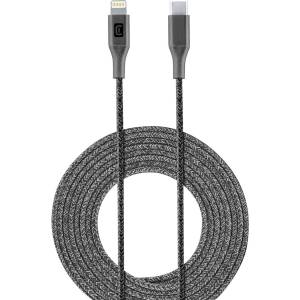 Cellularline Кабел Cellularline, от USB C(м) към Lightning(м), 2.5m, черен (IT8587)