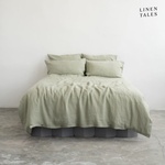 Linen Tales Светлозелено спално бельо за двойно легло 200x200 cm - Linen Tales (LT-DCS-200x200/50x70-SA)