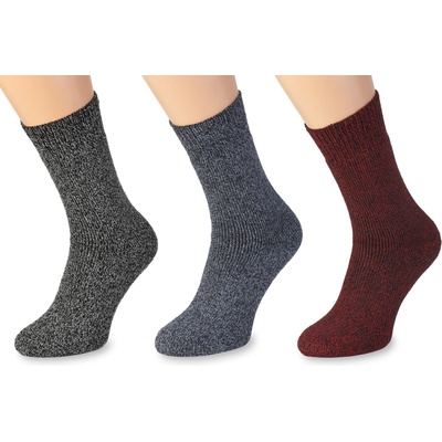 Wooline ponožky 3v1 MERINO NATURAL WOOL 3 dámske